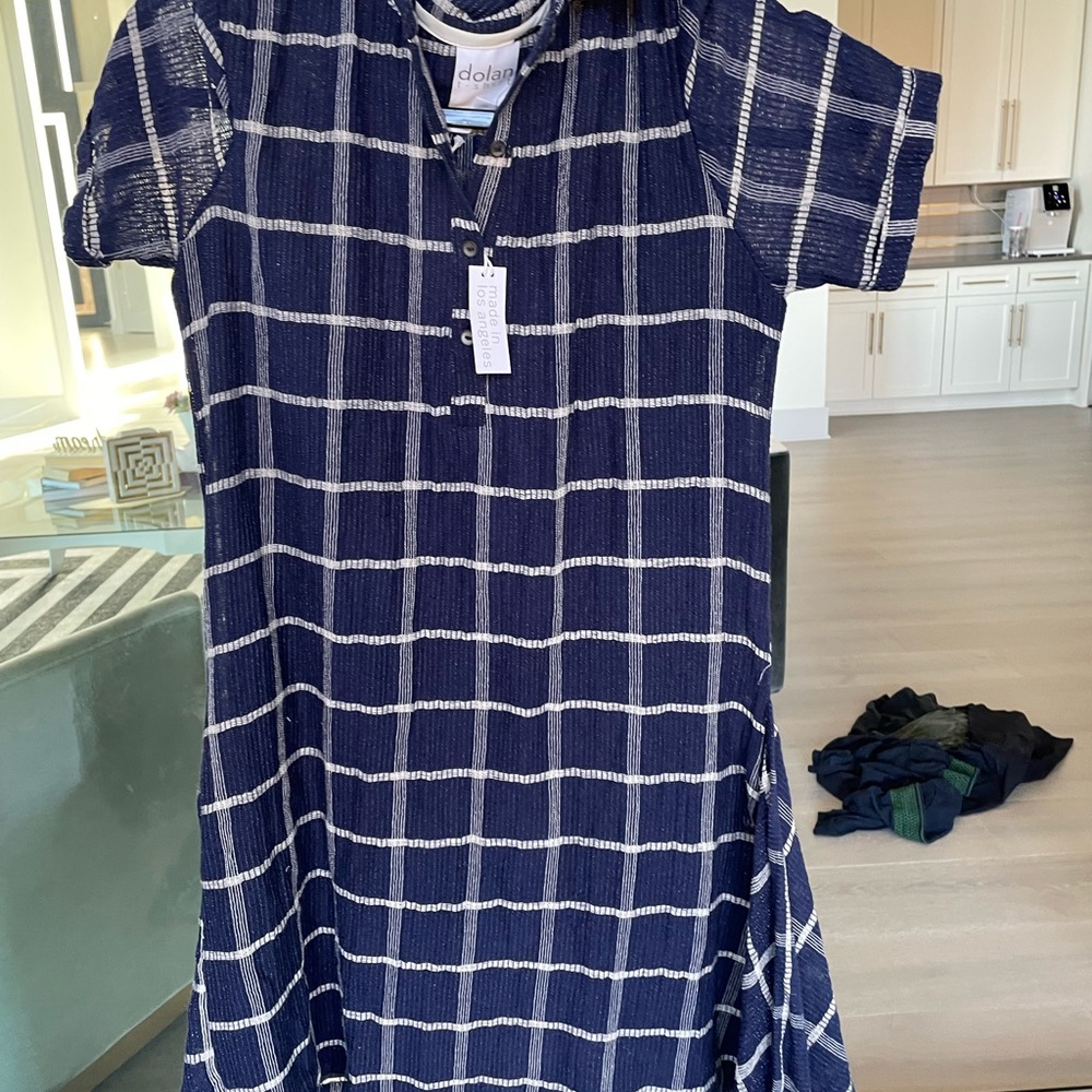 NWT Anthropologie navy Dolan dress xs